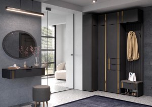 Модульная прихожая Эмэ (Сантан) Графит